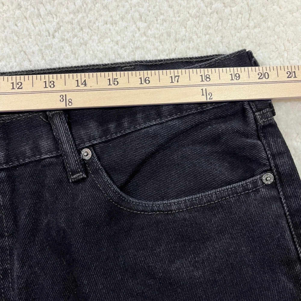 Levi Strauss Jeans Mens 40 Black 505 Regular Fit Straight Leg Denim 00505-0260